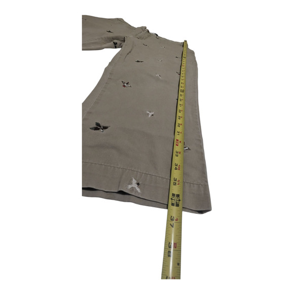 Polo Ralph‎ Lauren Khaki Pants 36x30 Embroidered Mallard Duck All Over Vtg Prep - Picture 6 of 8